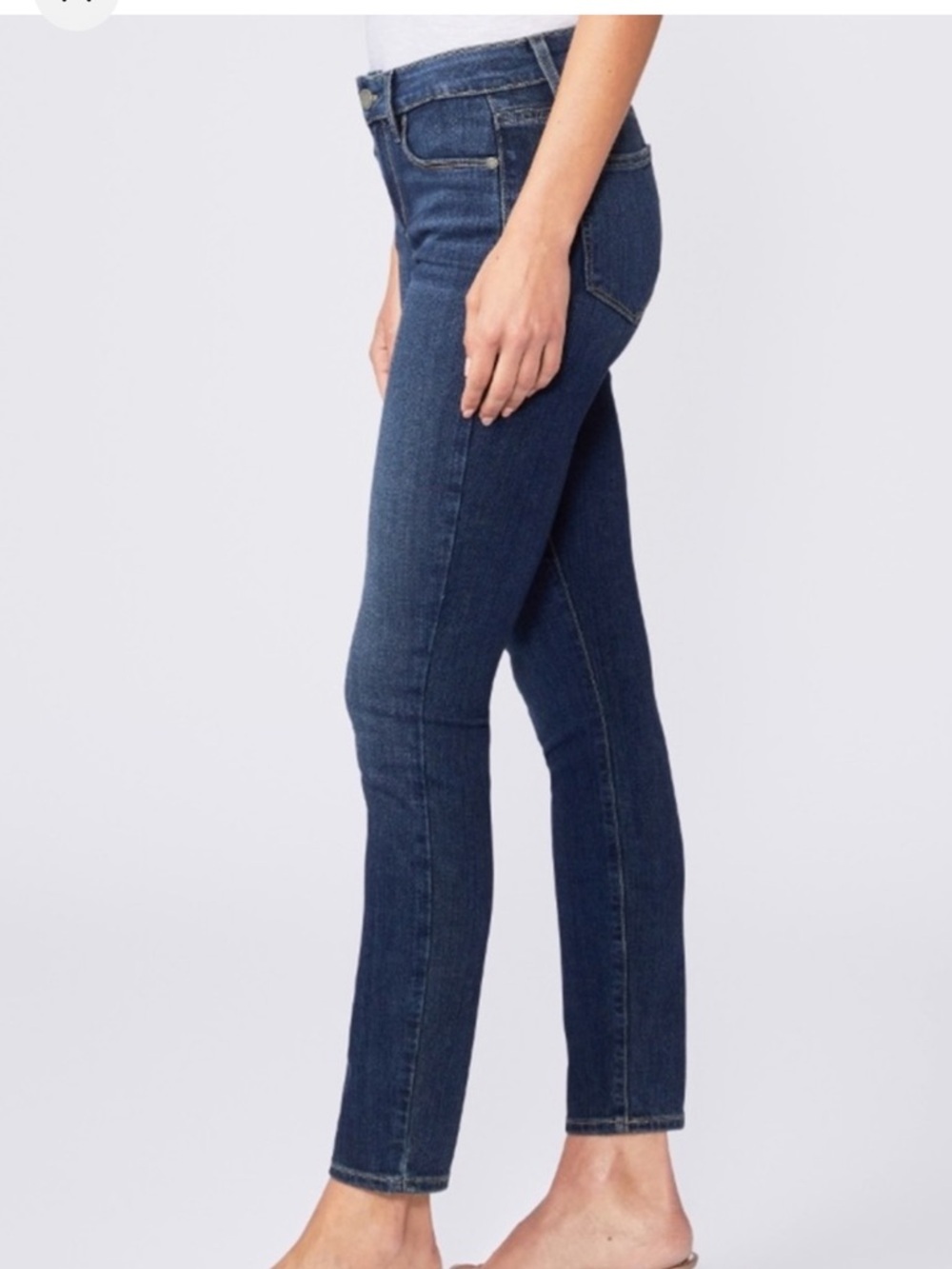 PAIGE Verdugo Ankle Skinny Dark Blue High-Rise Jeans sz 29 - Picture 3 of 9